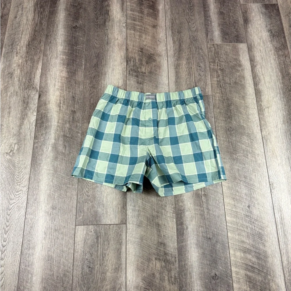 Goodfellow‎ Men’s Teal Checker Boxers